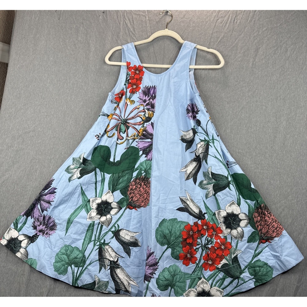 Maeve Anthropologie Dress Extra Small Pockets Lined Blue Cottagecore Minimalist